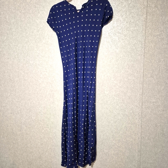 Reformation Blue Maxi Dress with Puff Cap Sleeves..SIZE:XS - Picture 10 of 16